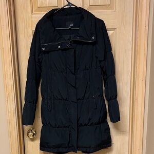 a.n.a Women's Black Puffer Coat